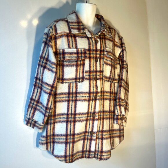 Maurices SZ XXL Plaid Timeless Shirt Jacket Warm Essential Preppy Ranch Western - Picture 3 of 12